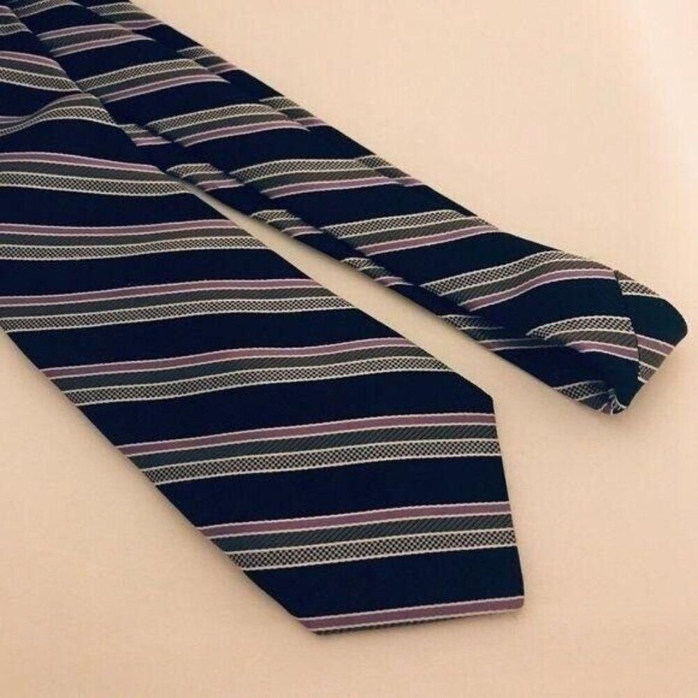 #1670 DANIEL CREMIEUX VTG REPP NECKTIE 58 IN X 3.5 IN